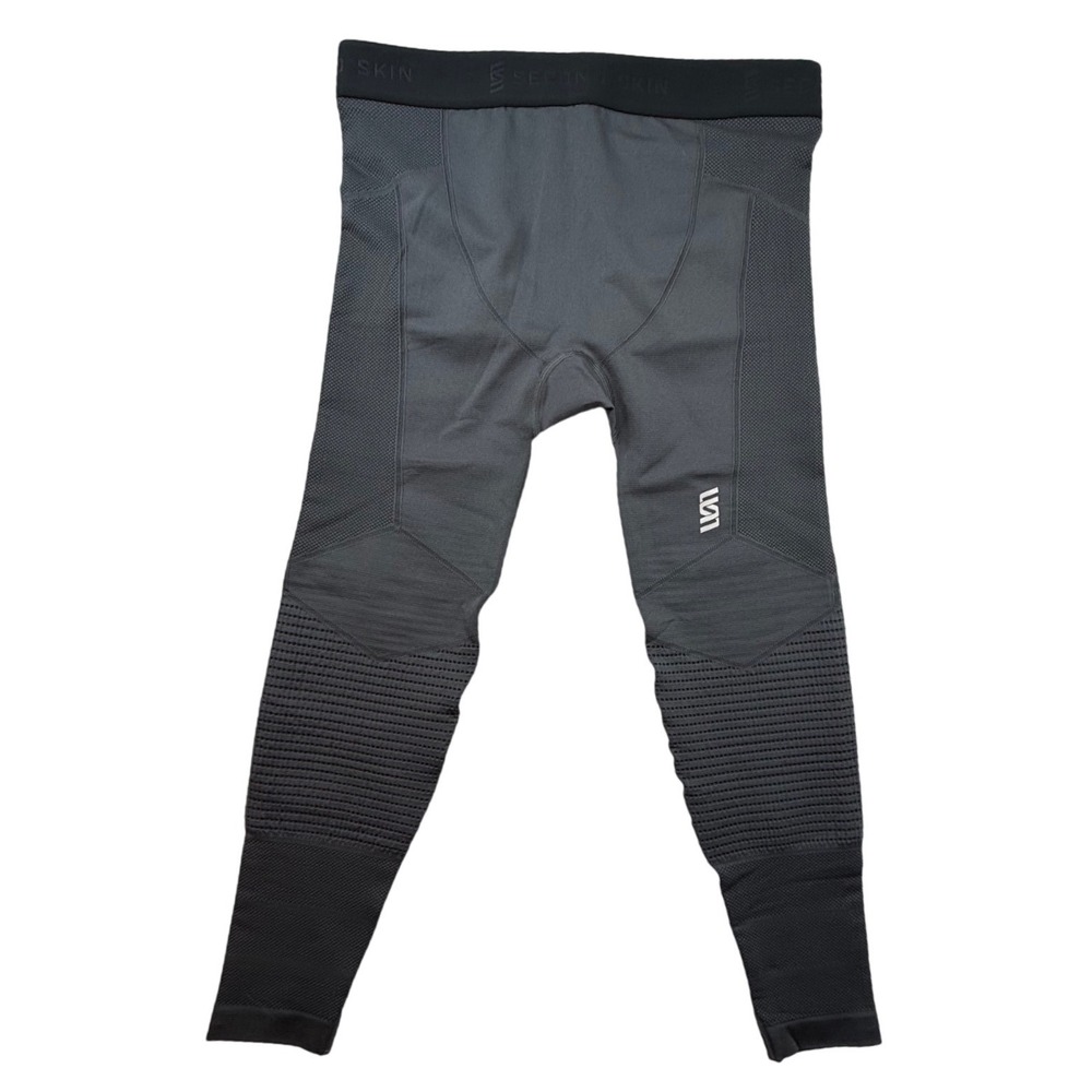 SECOND SKIN Compression Baselayer Leggings Tights Athletic‎ Men XL Gray